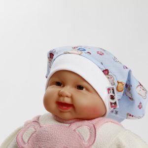 süße Kopftuch - Bandana "Teddy" Gr. 46/48