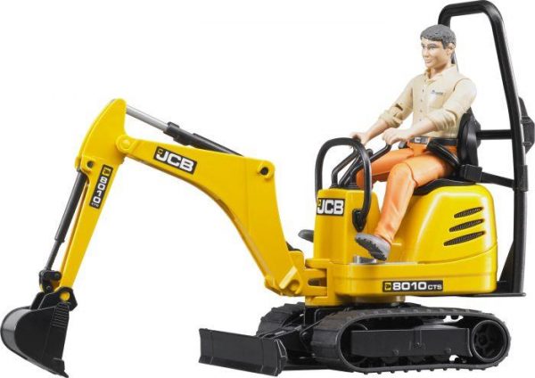 Mikrobagger 8010CTS + Bauarbeiter