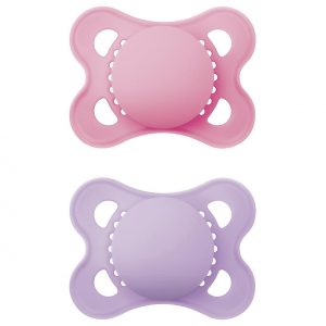 MAM Schnuller Original Pure plain Silikon girl 2er Set 2er Set