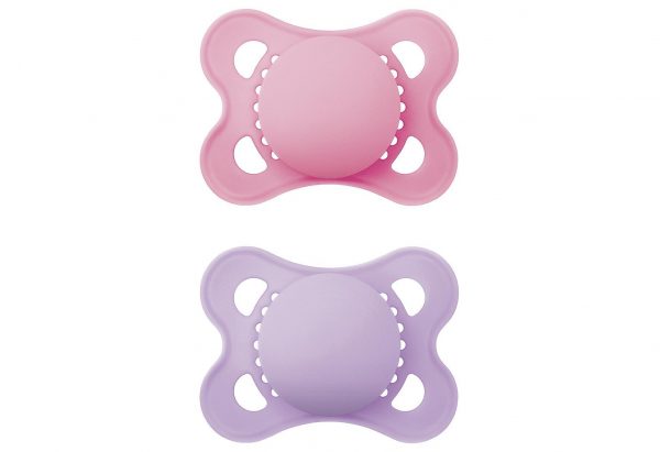 MAM Schnuller Original Pure plain Silikon girl 2er Set 2er Set