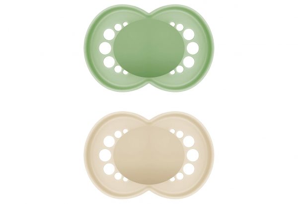 MAM Schnuller Original Pure plain Silikon uni 2er Set 2er Set
