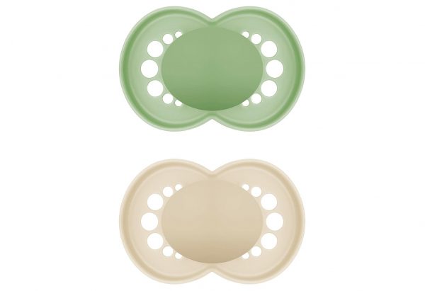 MAM Schnuller Original Pure plain Silikon uni 2er Set 2er Set